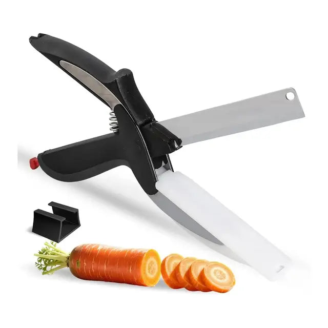 ✂️ 50% OFF 2-in-1 Kitchen Scissors – Heavy-Duty Food Cutter with Built-In Cutting Board