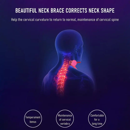 360° Adjustable Cervical Neck Brace Support with Ergonomic Chin Rest