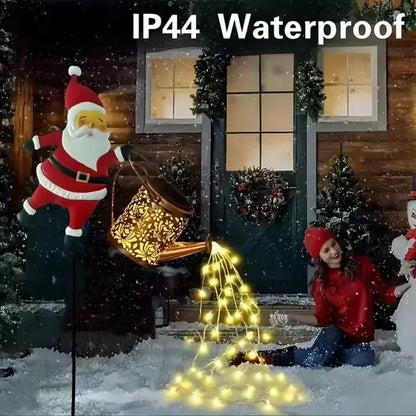 🎅Santa Watering Can Light – Brighten Your Garden with Holiday Magic!✨