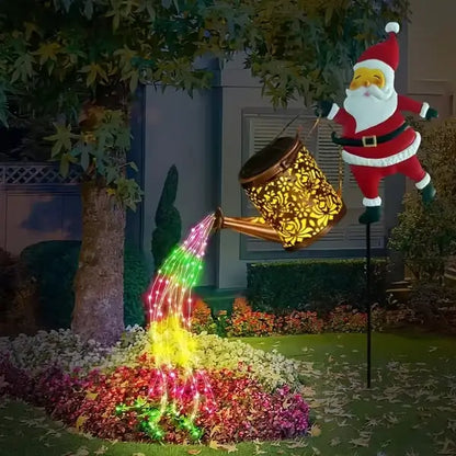 🎅Santa Watering Can Light – Brighten Your Garden with Holiday Magic!✨