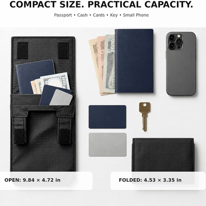 Hidden Travel Money Belt Wallet
