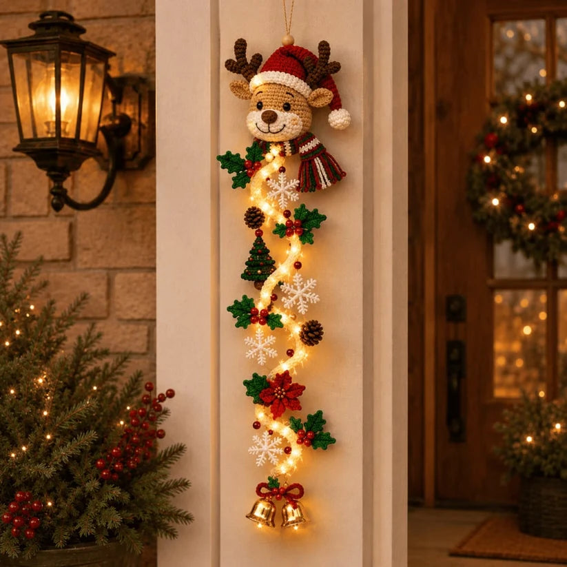 🎄MerryCascade Glowing Christmas Door Hanger