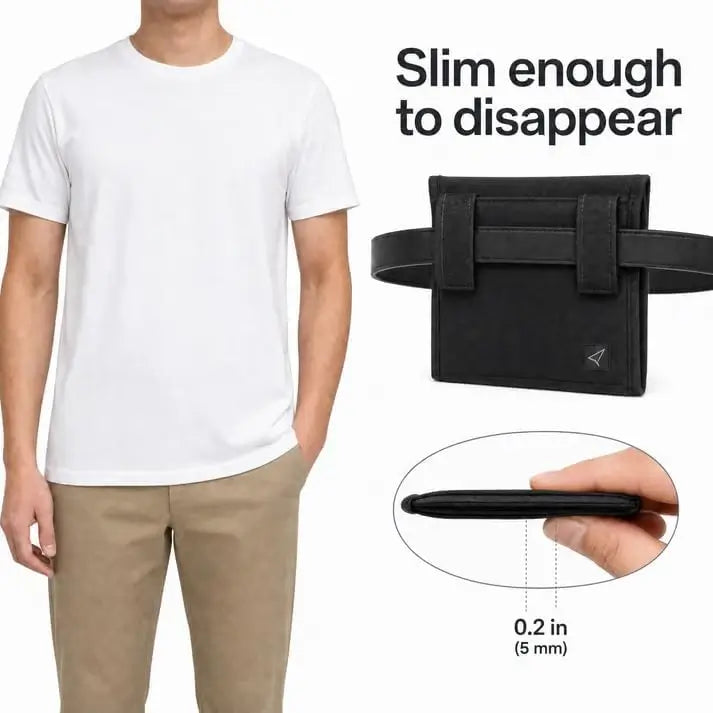 Hidden Travel Money Belt Wallet