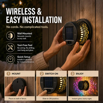 🌞 50% OFF NOW! 🌀 Solar Mandala Wall Light Projector