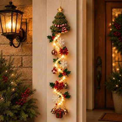 🎄MerryCascade Glowing Christmas Door Hanger