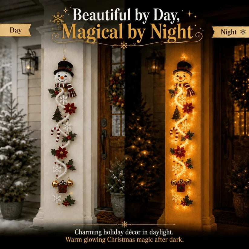 🎄MerryCascade Glowing Christmas Door Hanger