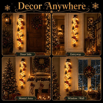 🎄MerryCascade Glowing Christmas Door Hanger