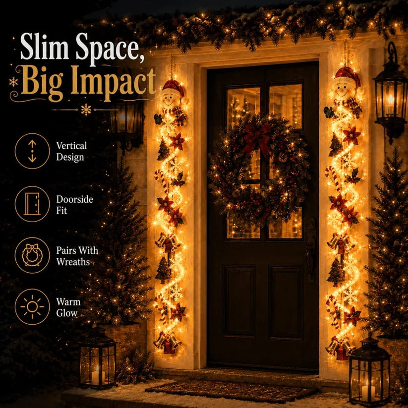 🎄MerryCascade Glowing Christmas Door Hanger