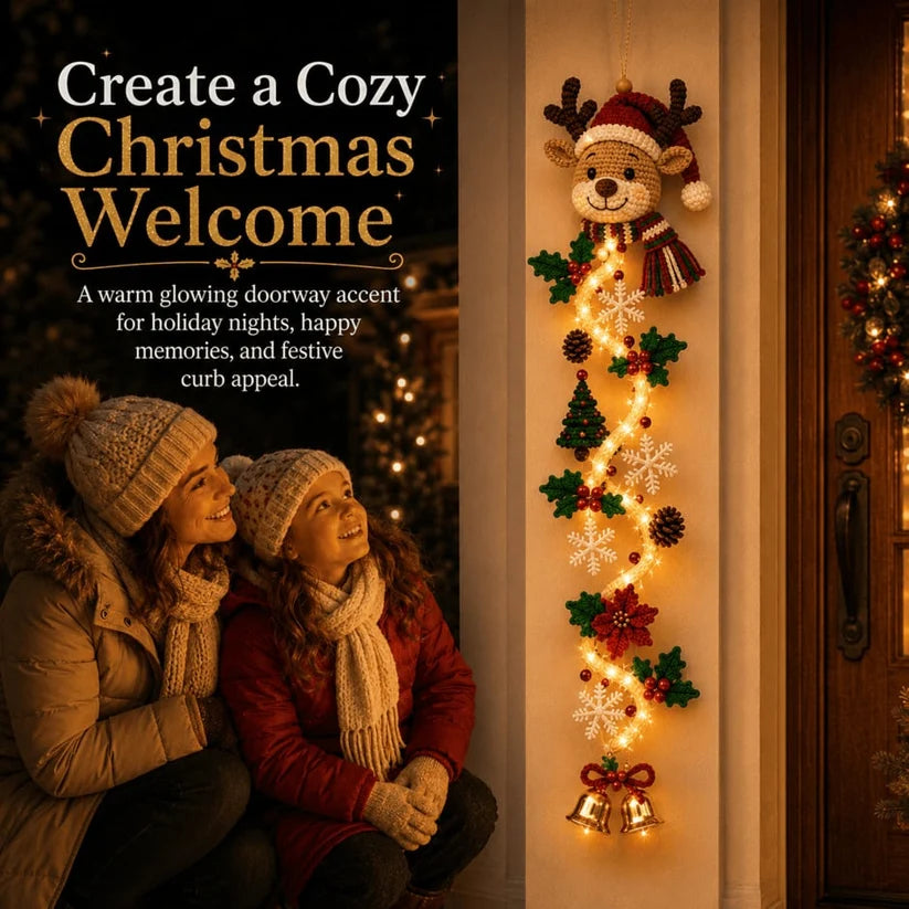 🎄MerryCascade Glowing Christmas Door Hanger