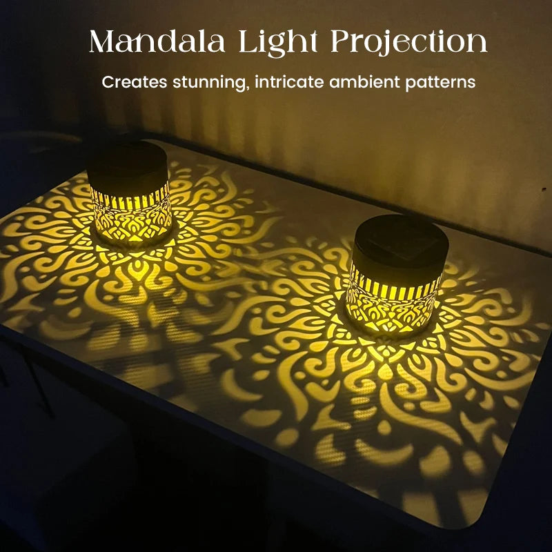 🌞 50% OFF NOW! 🌀 Solar Mandala Wall Light Projector
