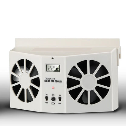 ⏳Time-Limited Special⏰Solar Powered Car Exhaust Fan– Dual Turbo Ventilation & Temperature Display☀️
