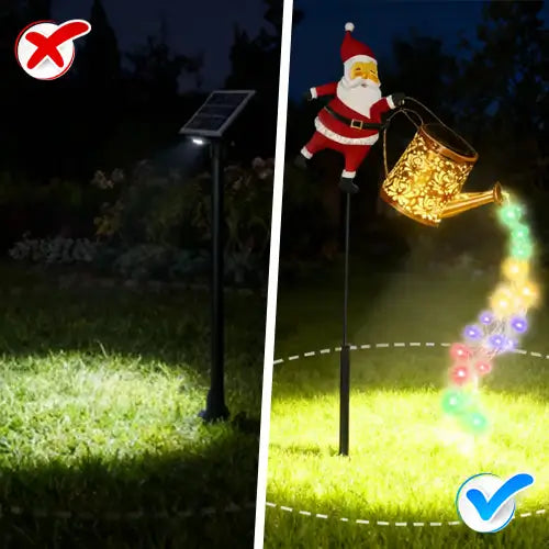 🎅Santa Watering Can Light – Brighten Your Garden with Holiday Magic!✨